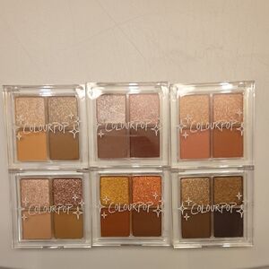 ColourPop Eyeshadow Palette Collection - Shimmer and Matte Shades